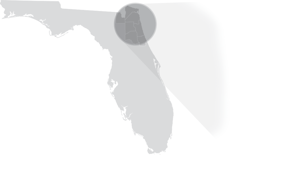 Map of Jacksonville Region
